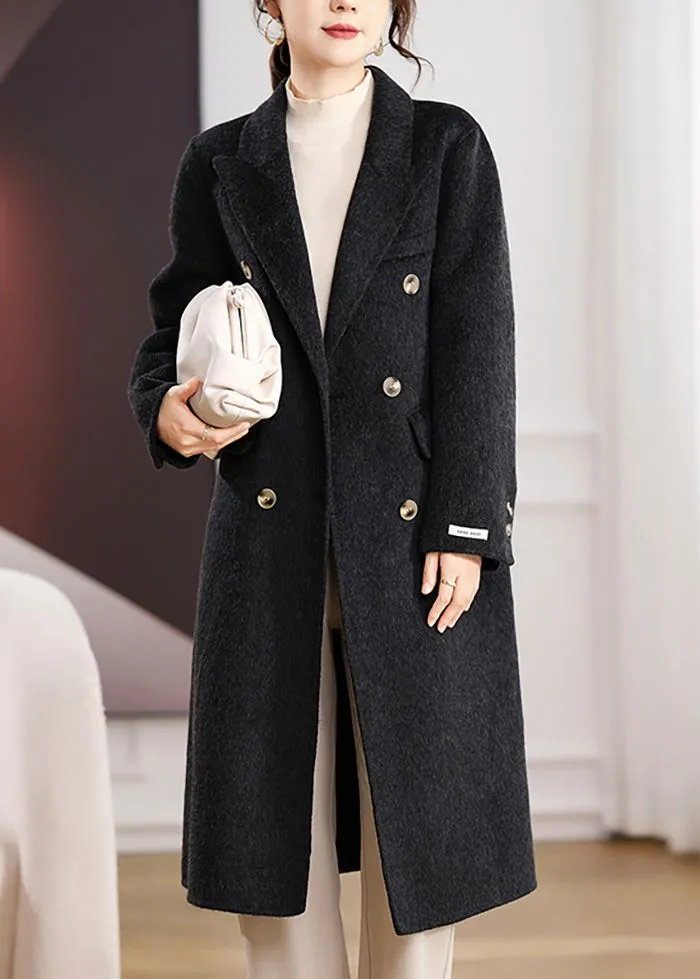 Slim Fit Double Face Wool Blend Coat