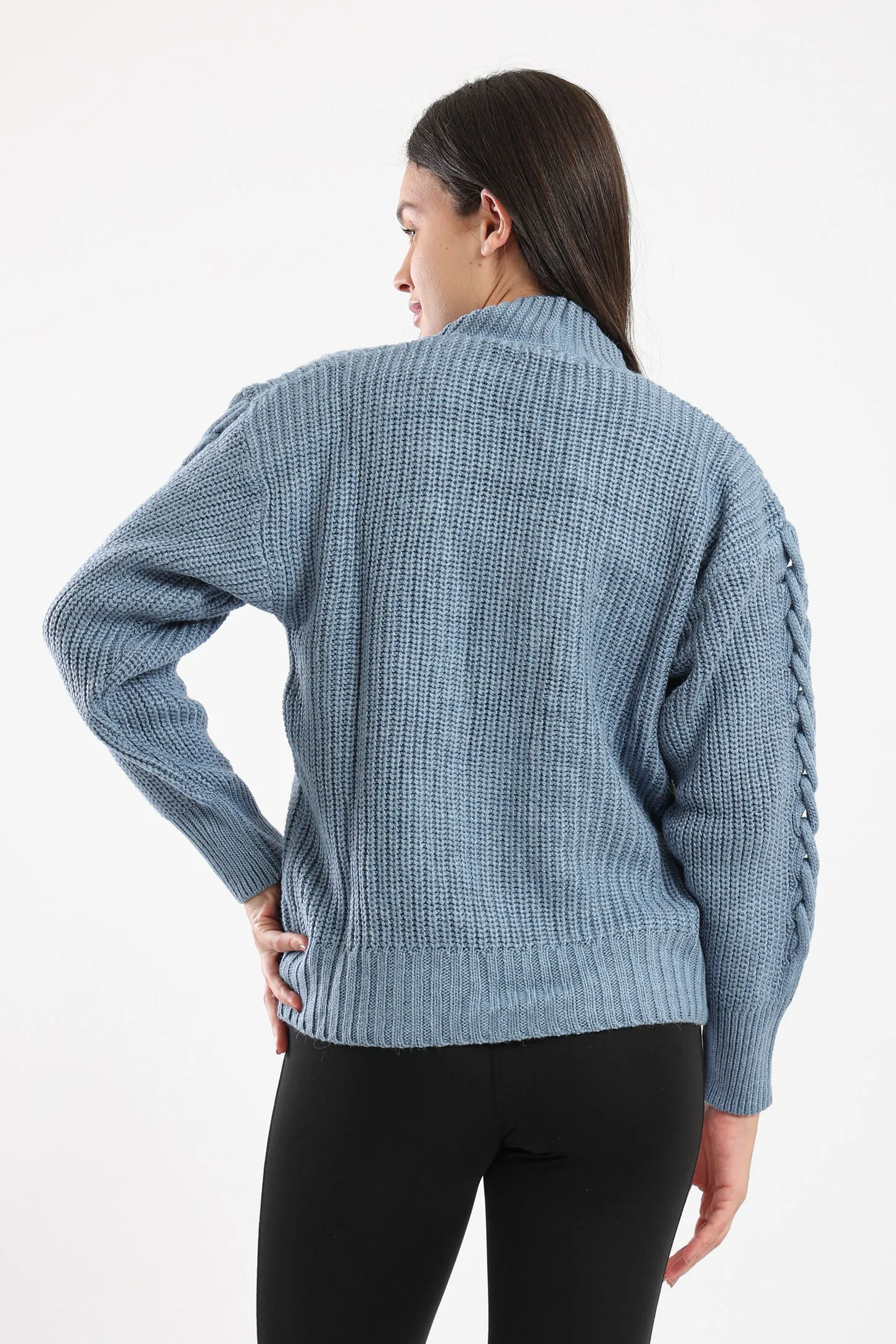 SNUGGLE KNIT CARDIGAN - BLUE