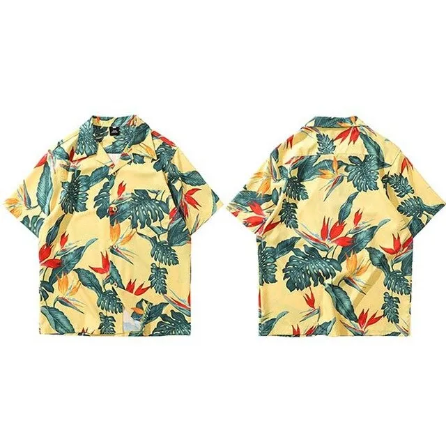 Vintage Hawaiian Leaf Button Down