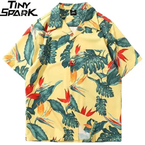 Vintage Hawaiian Leaf Button Down