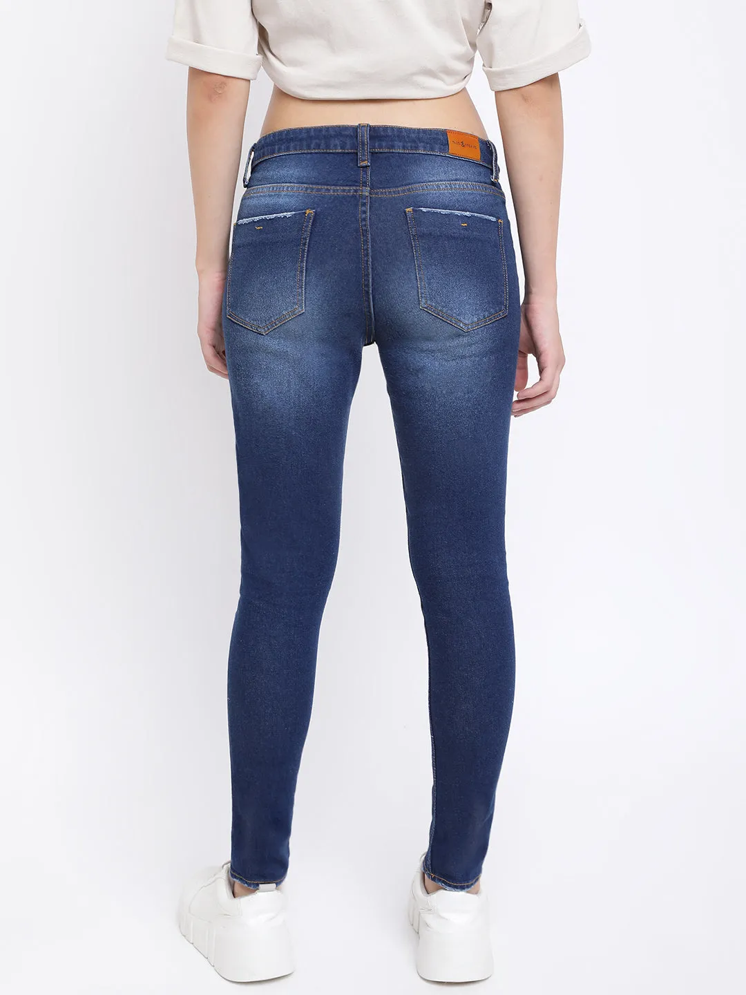 Women Dark Blue Skinny Fit Jeans