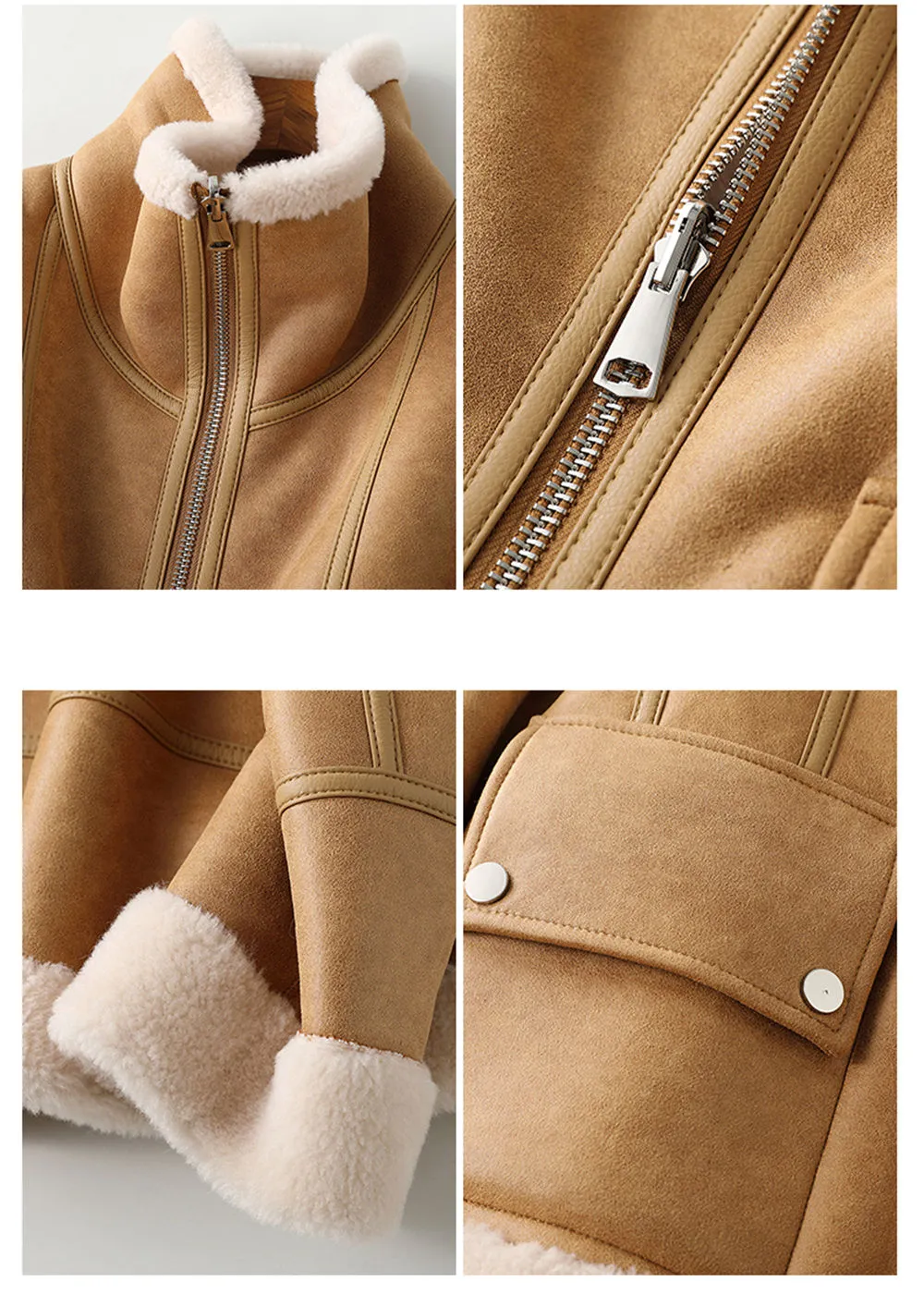 Wool Fur Leather Jacket